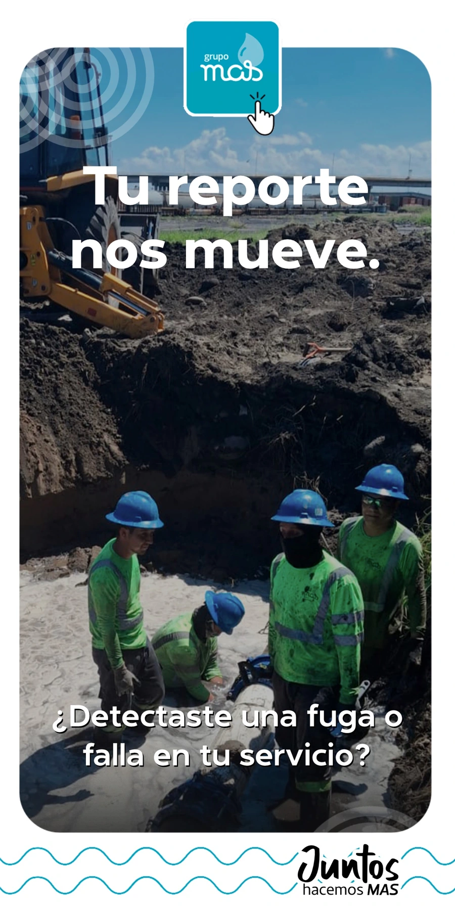 Lámina 1 del carrusel Tu reporte nos mueve