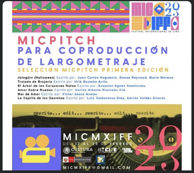 Anuncio de la selección de La Capilla de los Secretos en Micpitch 2023