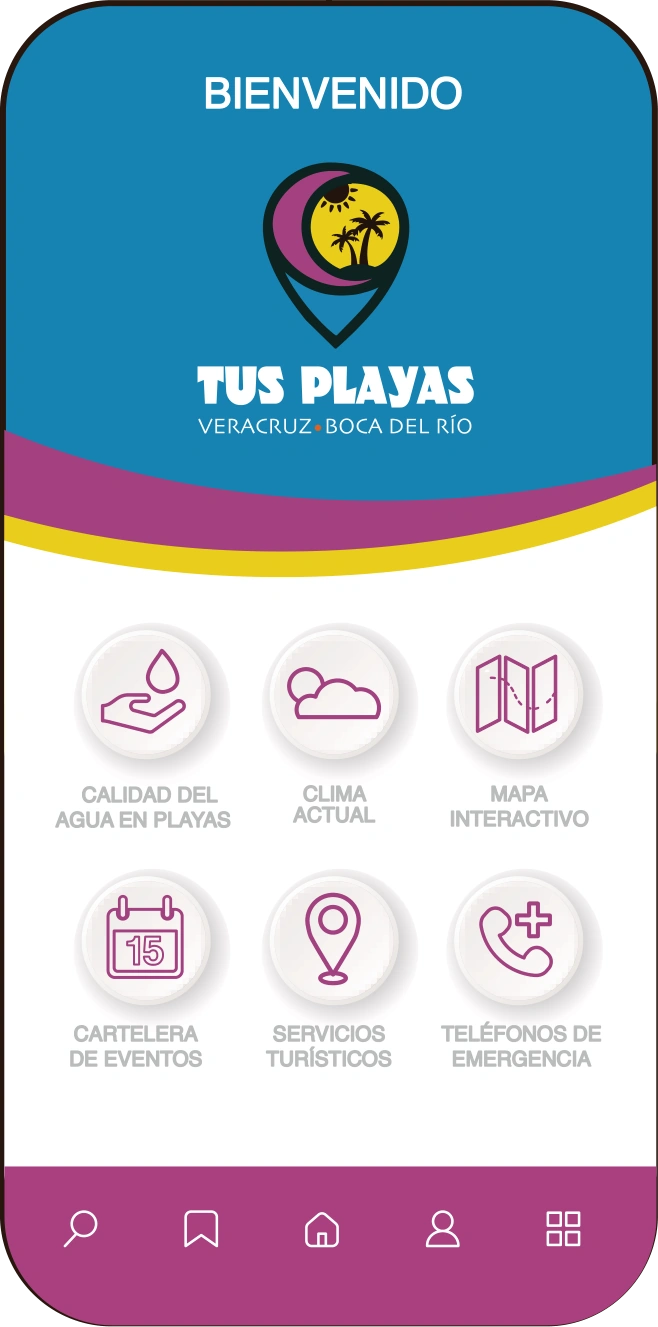 Inicio de Tus Playas con seis módulos